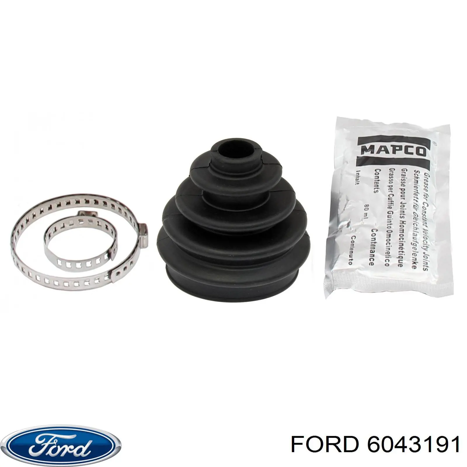 6043191 Ford fuelle, árbol de transmisión delantero exterior