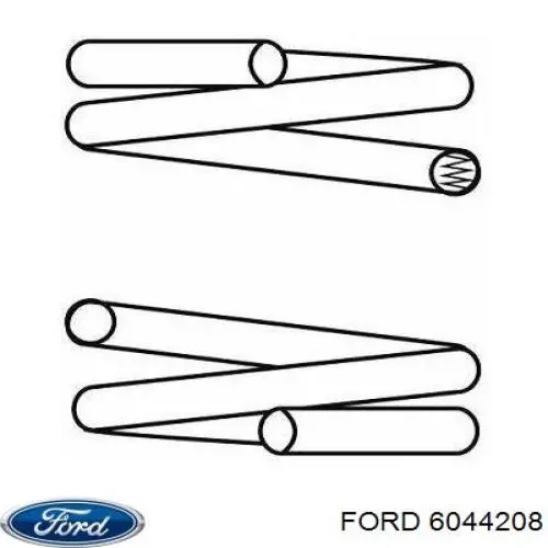 6044208 Ford muelle de suspensión eje trasero