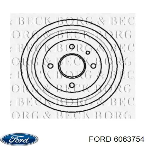 6063754 Ford freno de tambor trasero