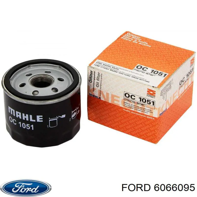 6066095 Ford filtro de aceite