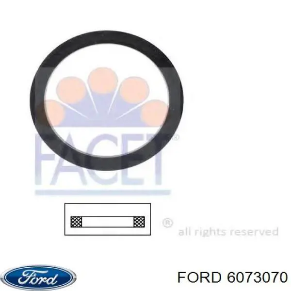 6073070 Ford junta, termostato