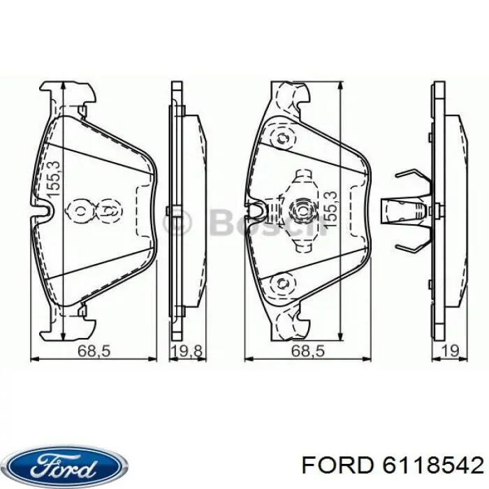 Comprar 1076369 Ford Silenciador trasero