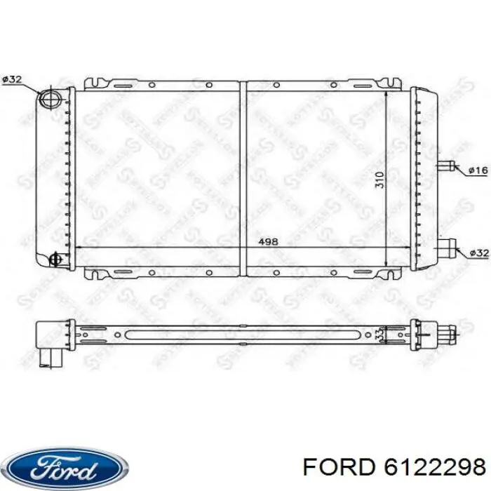 Água radiador Ford 6122298 precio, desde 63,01 EUR