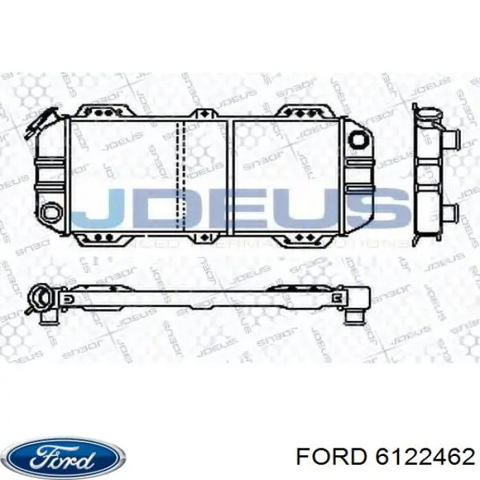 Radiador 6122462 Ford