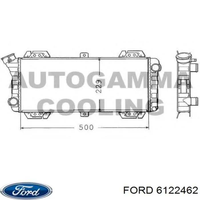6122462 Ford radiador