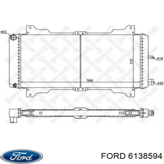 Refrigeración del motor para Ford Escort III AWA