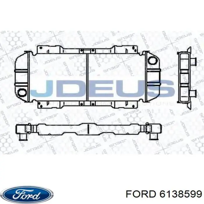 Água radiador Ford 6138599 precio, desde 80,77 EUR