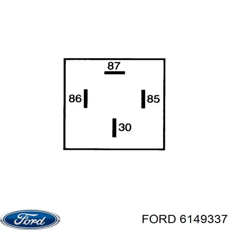 6149337 Ford relé, ventilador de habitáculo