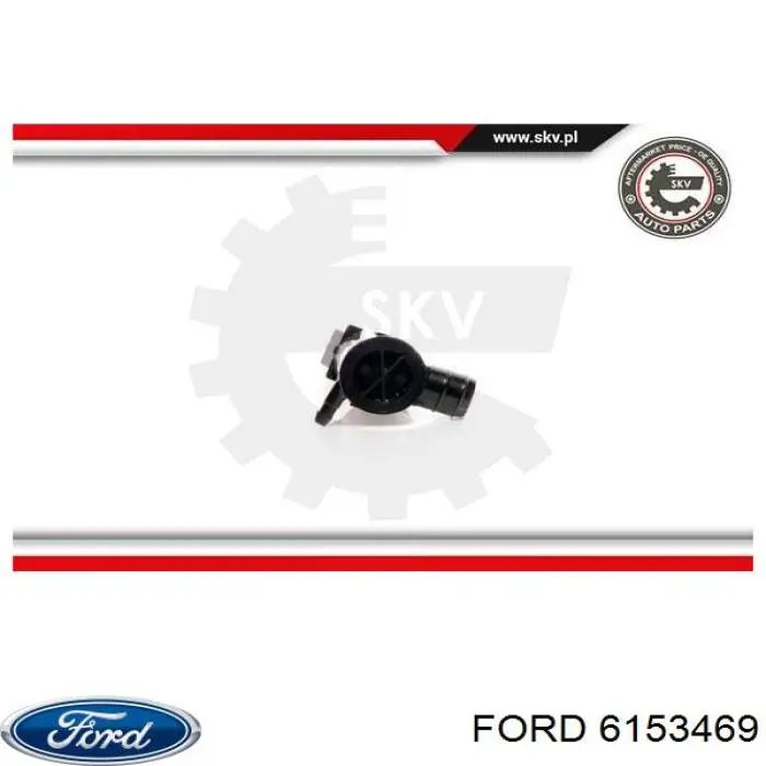 Bomba de agua limpiaparabrisas, delantera Ford 6153469 precio, desde 6,81 EUR