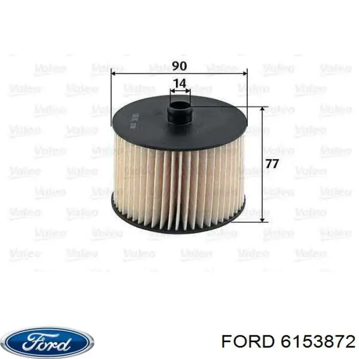 6153872 Ford juego de cojinetes de cigüeñal, estándar, (std)