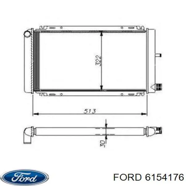 6154176 Ford radiador