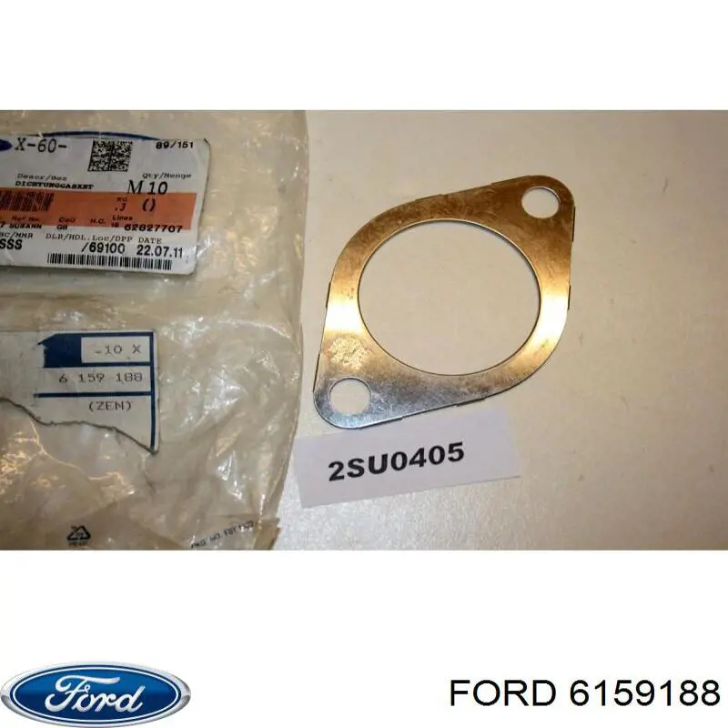 6159188 Ford junta, tubo de escape silenciador