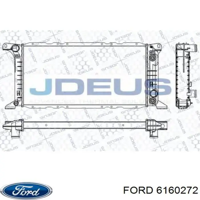 6160272 Ford radiador refrigeración del motor