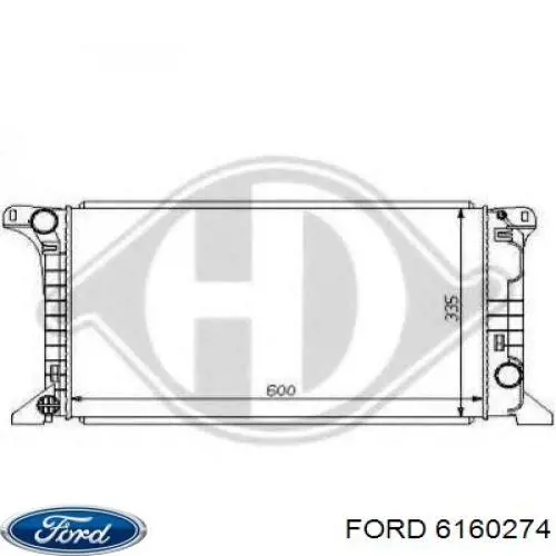 6160274 Ford radiador