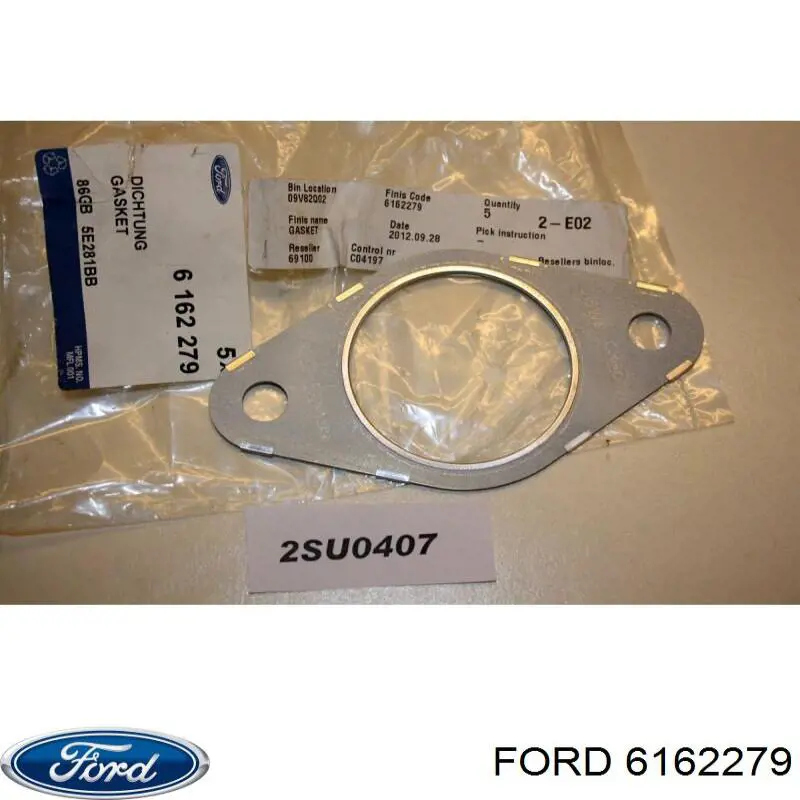 6162279 Ford junta, tubo de escape silenciador