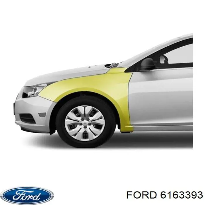 Guardabarros delantero izquierdo para Ford Fiesta (FBD)