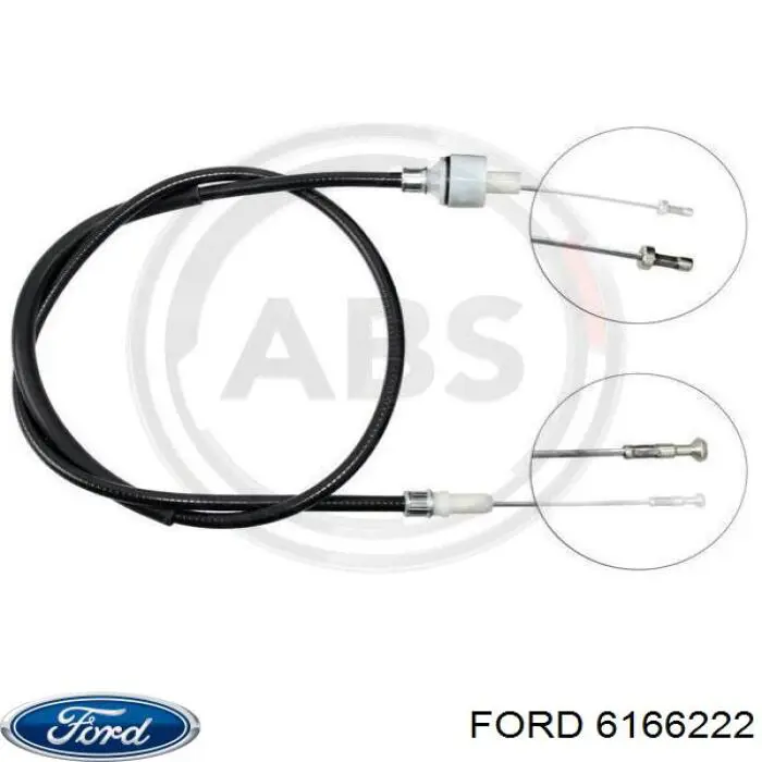 6166222 Ford cable de embrague