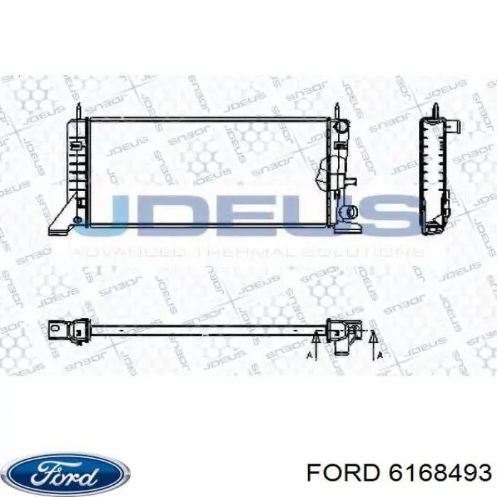 6168493 Ford radiador
