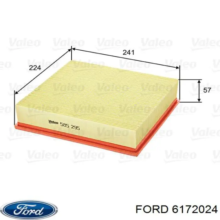 6172024 Ford filtro de aire