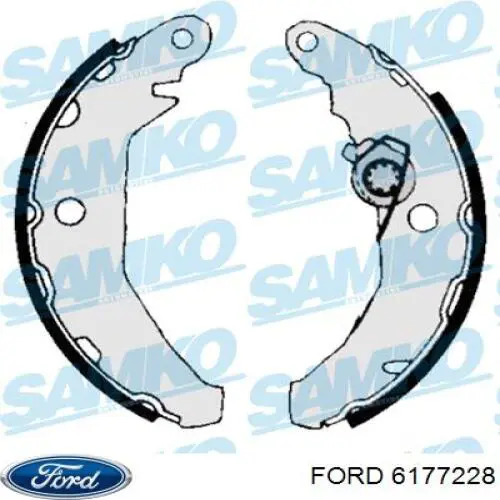 6177228 Ford zapatas de frenos de tambor traseras