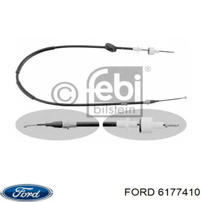 86VB7K553ED Ford Cable de accionamiento del embrague