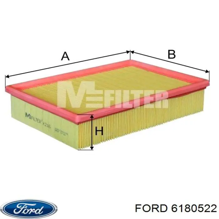 Comprar 6180522 Ford Filtro de aire