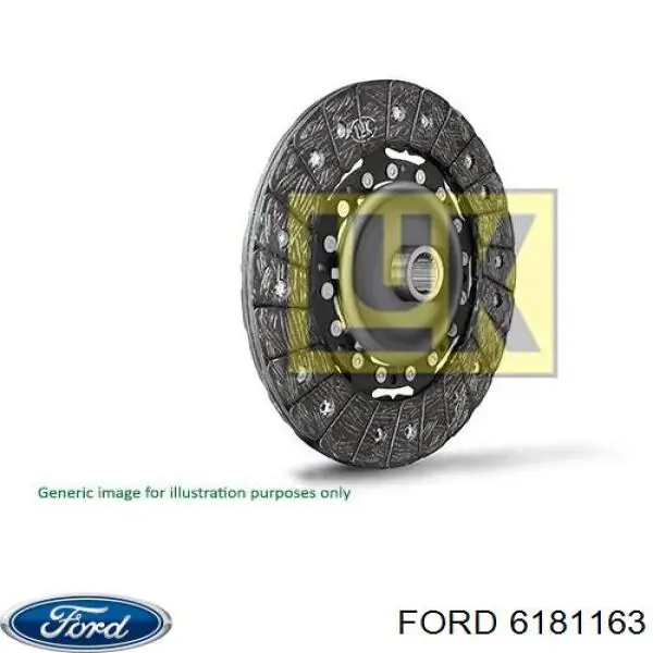 1659801 Ford disco de embrague