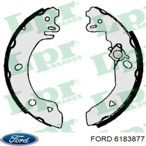 6183877 Ford zapatas de frenos de tambor traseras