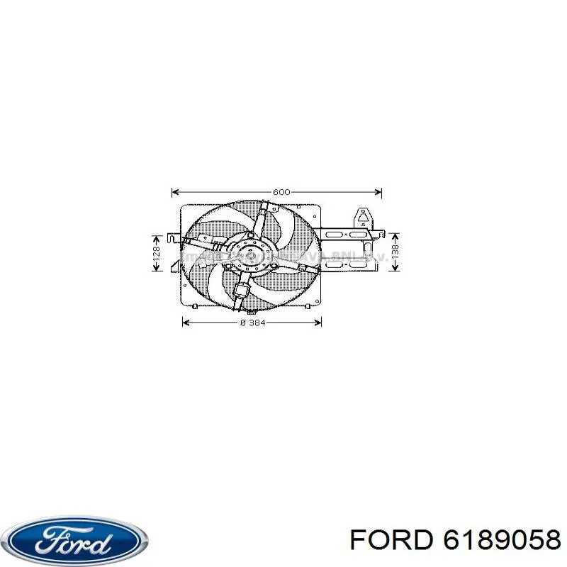6189058 Ford brida del sistema de refrigeración (triple)