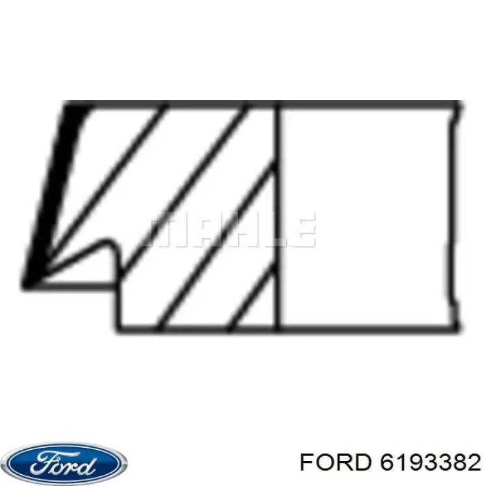 914F6148AA Ford aros de pistón para 1 cilindro, std