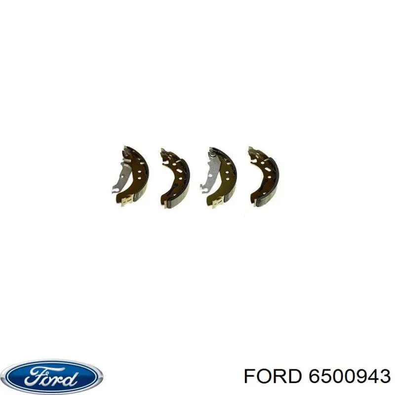 6500943 Ford zapatas de frenos de tambor traseras