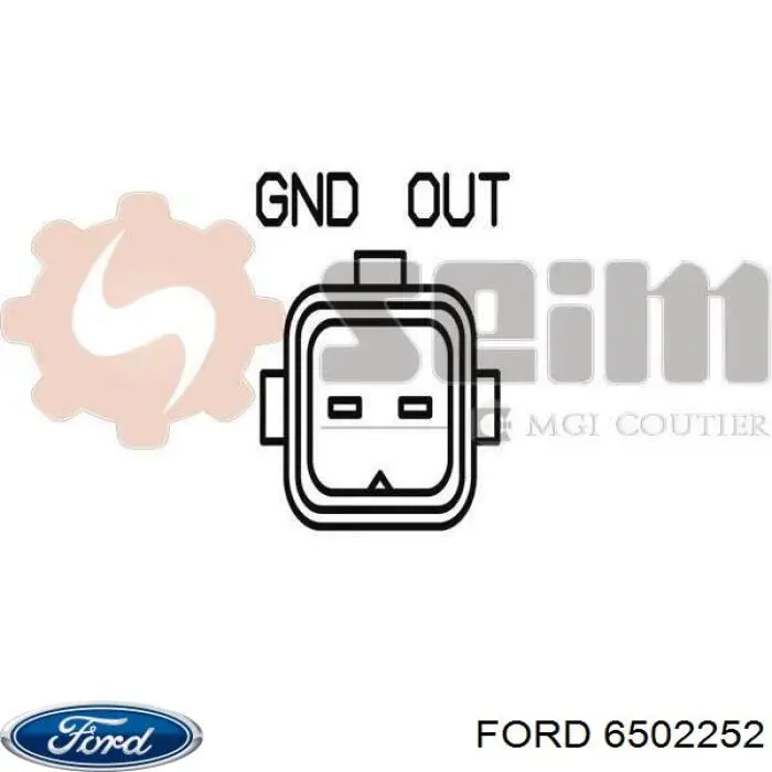 6502252 Ford sensor de cigüeñal