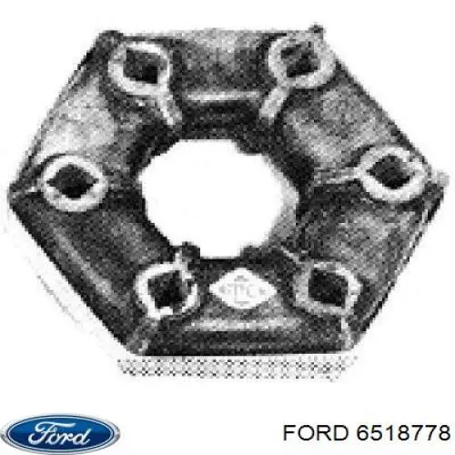 Comprar 6518778 Ford Acoplamiento elástico delantero del cardán