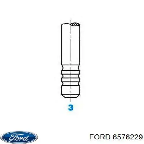 6576229 Ford válvula de escape