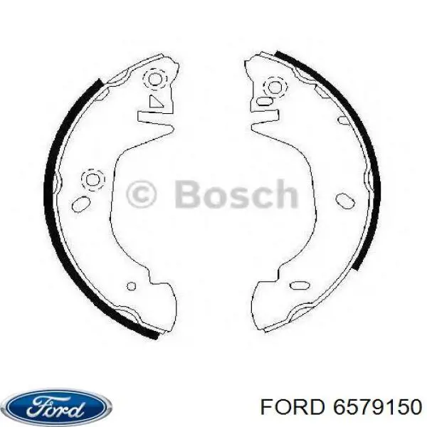 6579150 Ford zapatas de frenos de tambor traseras