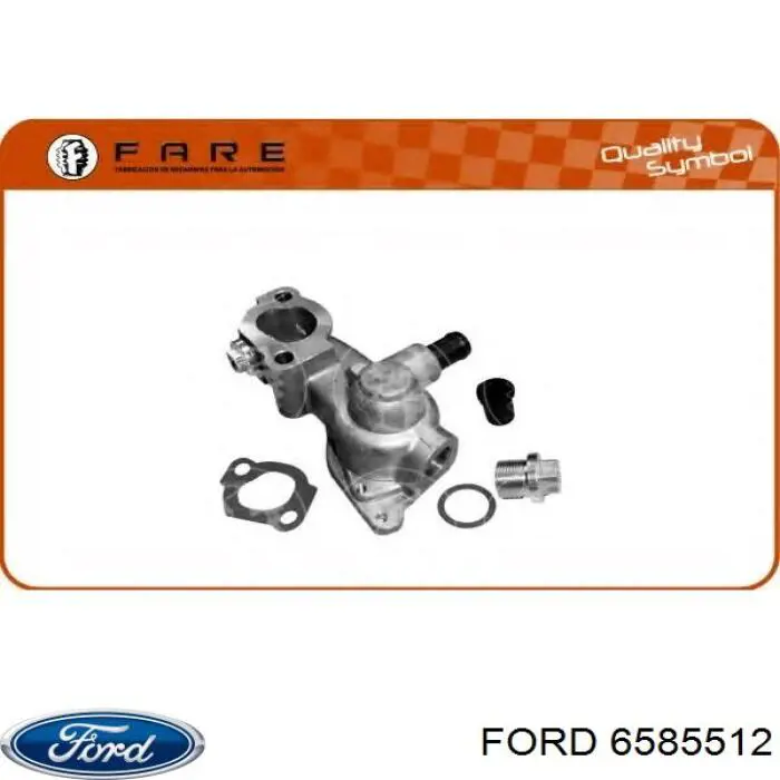 6585512 Ford brida del sistema de refrigeración (triple)