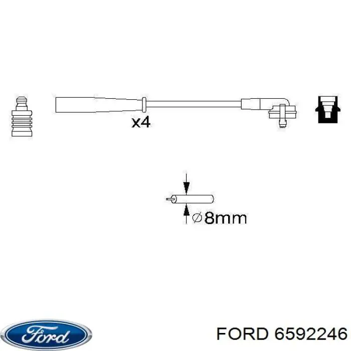 Comprar 6493659 Ford Cable de bujía
