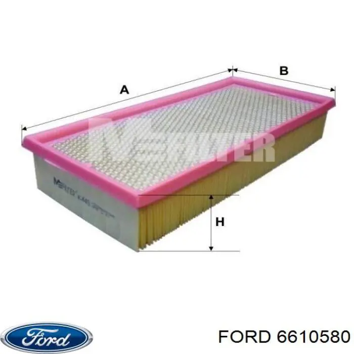 El filtro de aire Ford 6610580 precio, desde 7,20 EUR