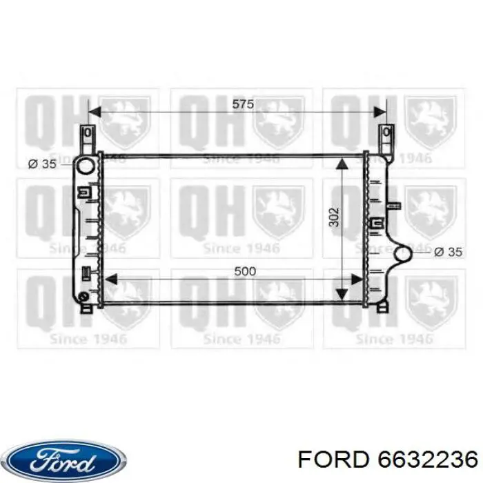 Radiador 6791562 Ford