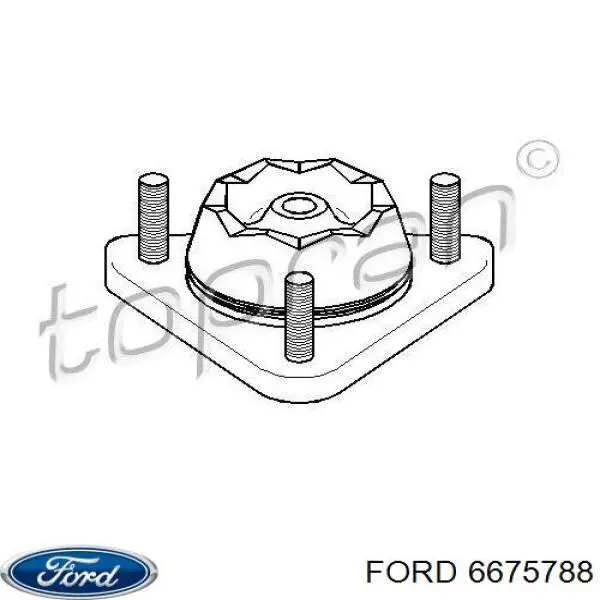 6675788 Ford soporte amortiguador delantero