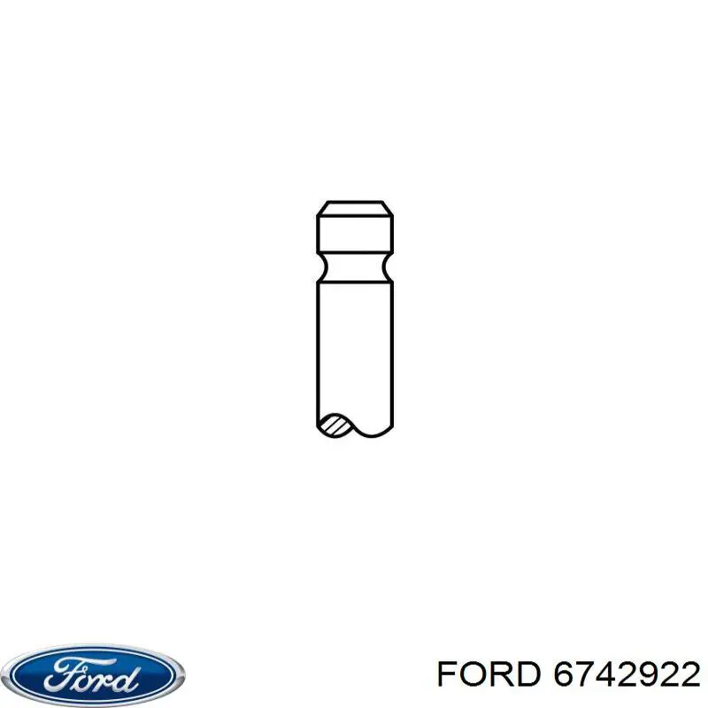 1041837 Ford válvula de admisión