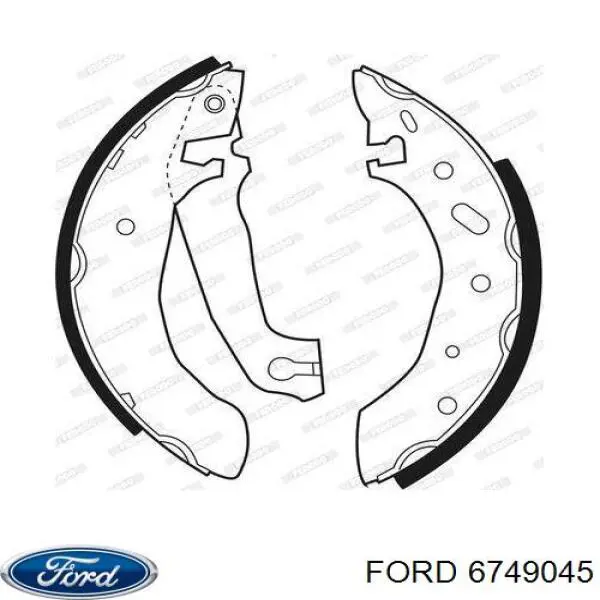 Zapatas de freno de mano 6749045 Ford