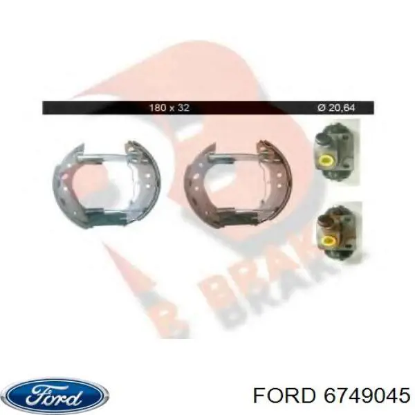 Zapatas de freno de mano Ford 6749045 precio, desde 24,62 EUR