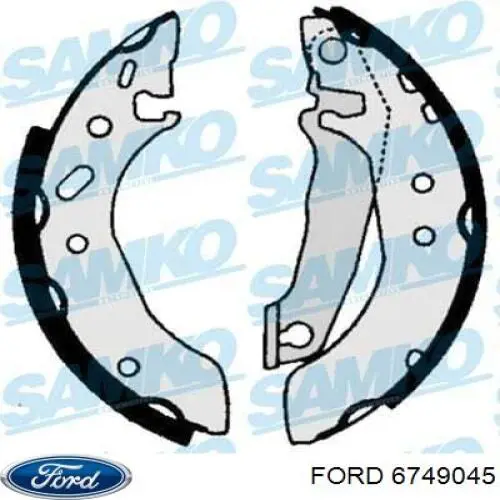 Comprar 6749045 Ford Juego de zapatas de frenos, freno de estacionamiento