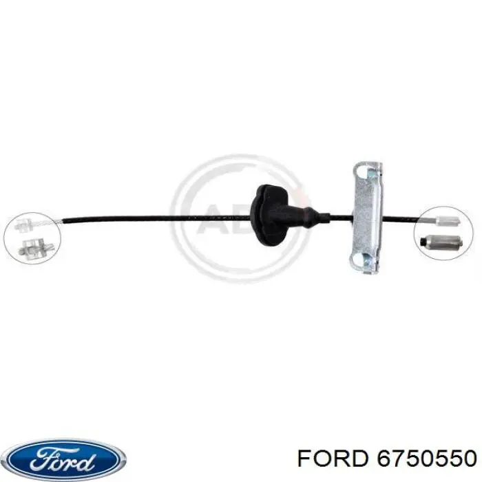6750550 Ford cable de freno de mano delantero