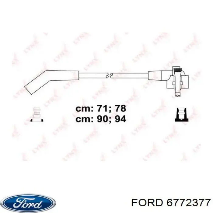 Cables de bujías 6831204 Ford