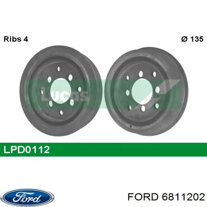 Comprar 6811202 Ford La polea del cigüeñal