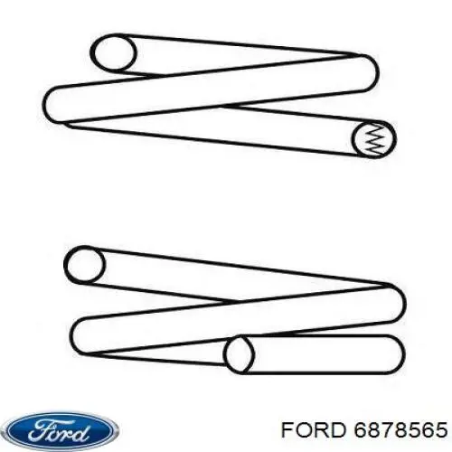 6878565 Ford muelle de suspensión eje delantero