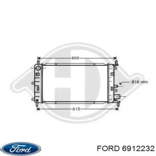 6912232 Ford radiador