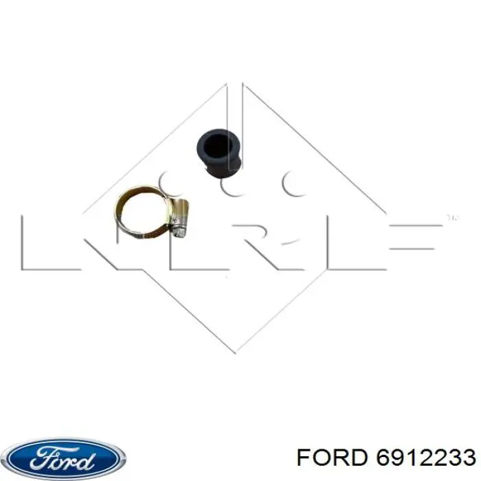 6912233 Ford radiador refrigeración del motor